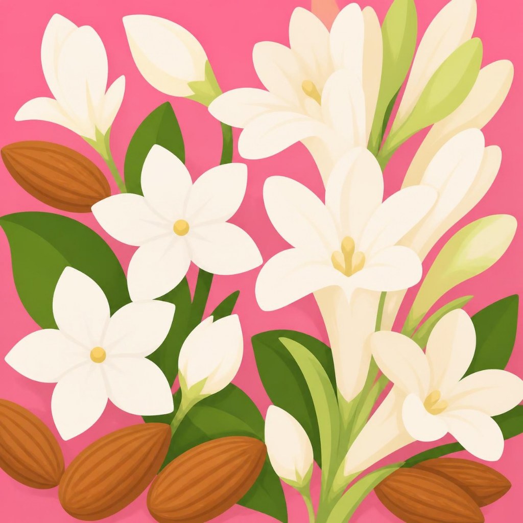 Esencia Flores blancas y Aceite de almendras